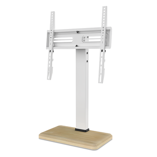 XTRARM XTR TS1025 TV Tafelstandaard - Wit/Eiken - 32-65 inch  XTRARM XTR TS1025 TV Tafelstandaard - Wit/Eiken - 32-65 inch