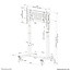 Neomounts FL55-975BL1 TV trolley 75-115" - gemotoriseerd