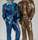 Glitterpak in blauw en goud huren