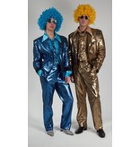 Glitterpak in blauw en goud huren