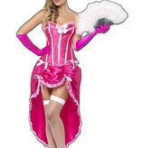 Roze burlesque jurk huren - 249