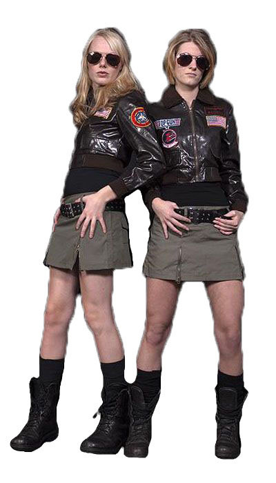 Topgun outfit voor een vrouw huren - 446