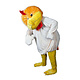 Mascotte kip kostuum huren - 128