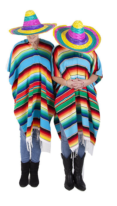 Poncho met sombrero - 708