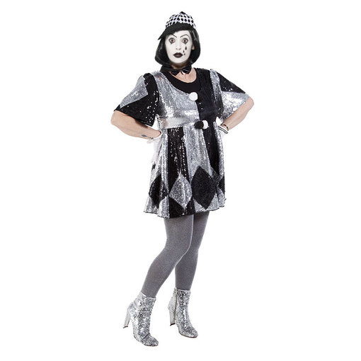 Vrouwelijk Pierrot kostuum  - 759