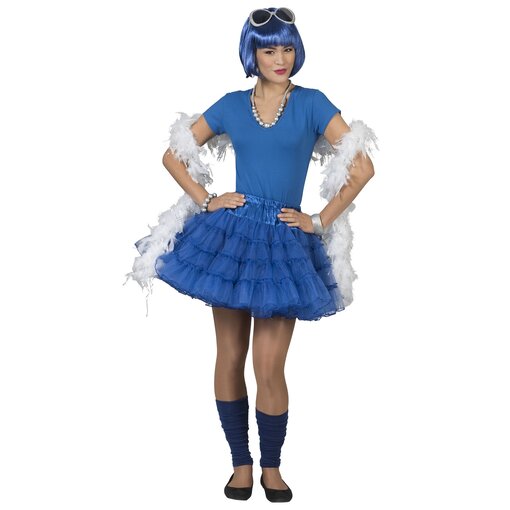 koop Blauw tule rokje