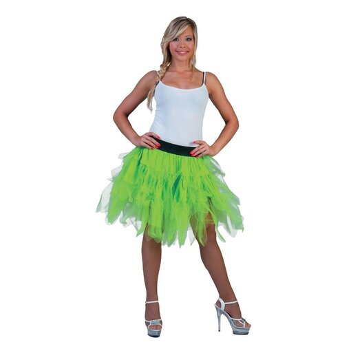 koop Fluor groen tule rokje - carnaval