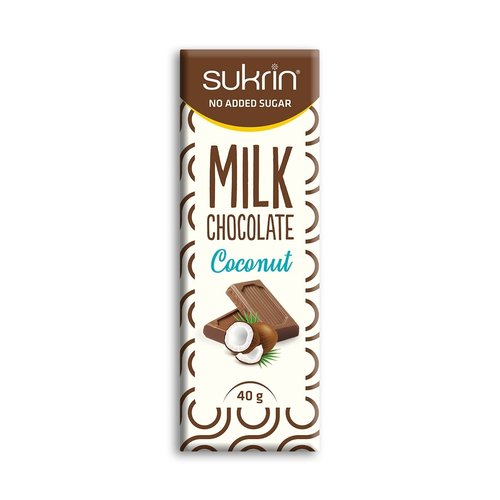 Sukrin - Melkchocolade met kokos (40 gr)