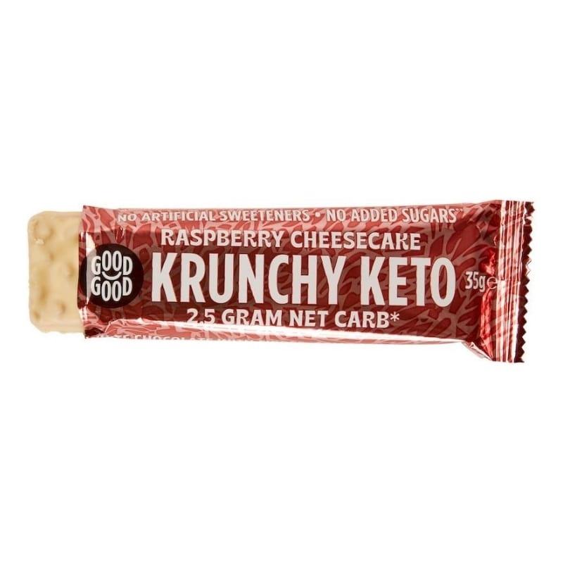 - Crunchy Keto Bar Raspberry Cheesecake (35 gr)
