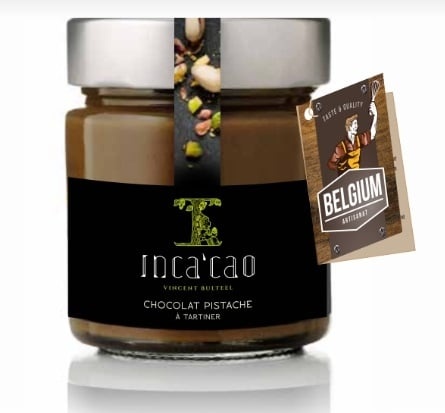- Pistache-chocolade smeerpasta (125 gr)
