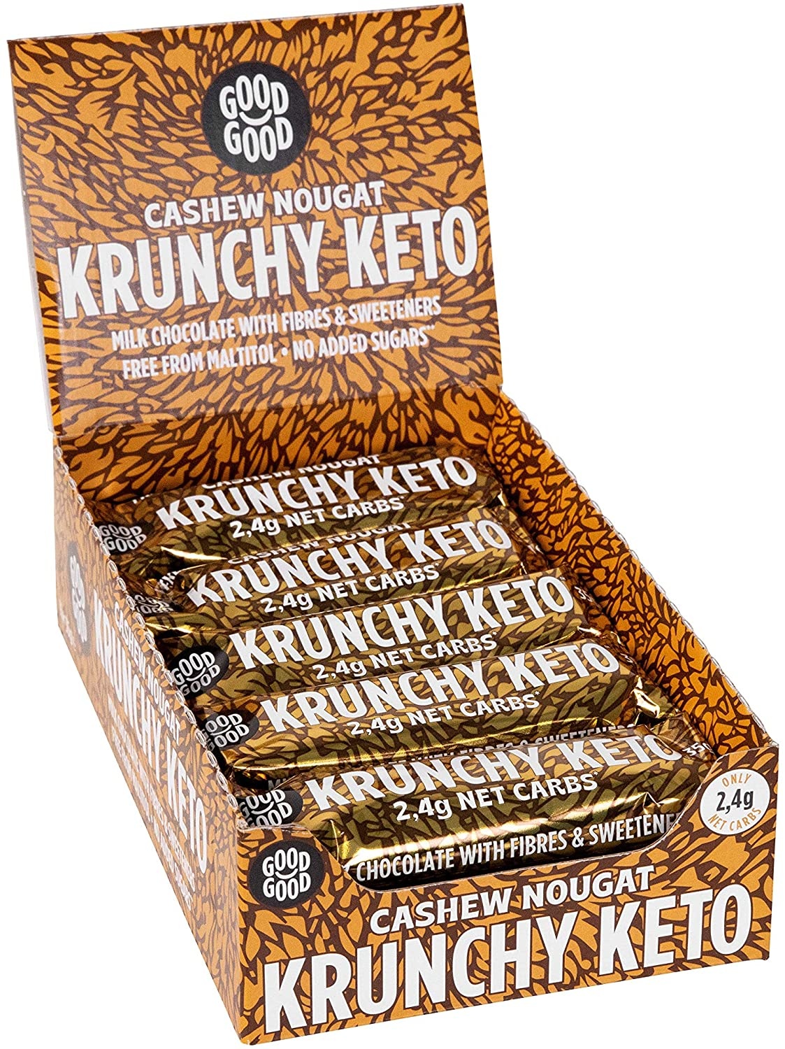 - Crunchy Keto Bar Cashew Nougat (35 gr)