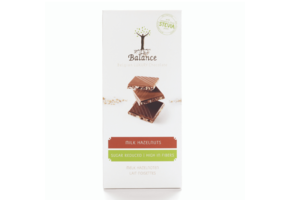 Luxury chocolate melk hazelnoot stevia (85 gr)