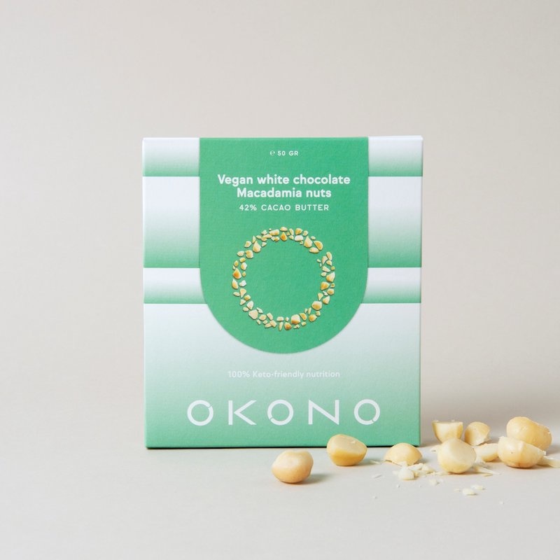 - Keto White Chocolate Macadamia (50 gr)