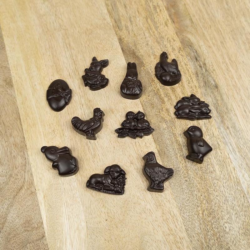 - Suikervrije chocolade paasfiguurtjes (200 gr)