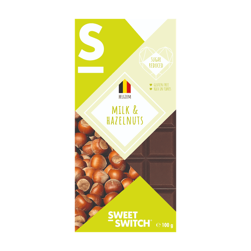- Melkchocolade Hazelnoot Tablet (100 gr)