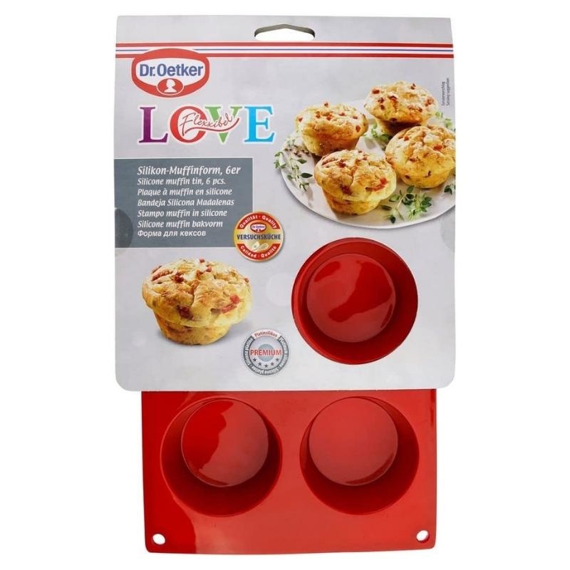 - Muffin bakvorm (6 muffins) - Siliconen