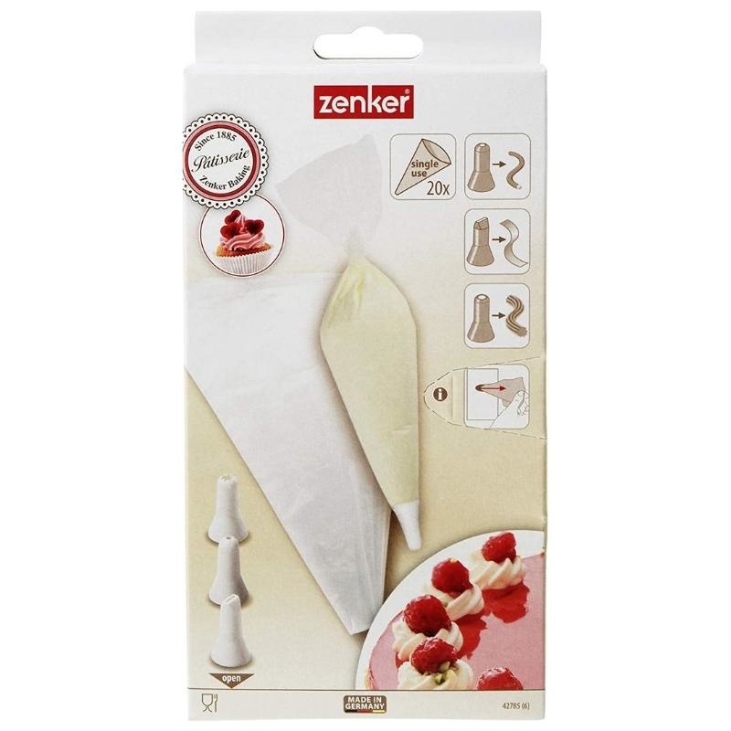 - Wegwerp spuitzakken incl. spuitmondjes - 20 st