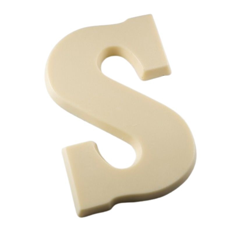 - Suikervrije chocoladeletter wit (135 g)