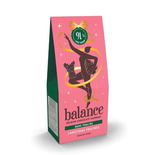 Balance - Kerst Chocolade Puur Praliné stevia (100 gr)