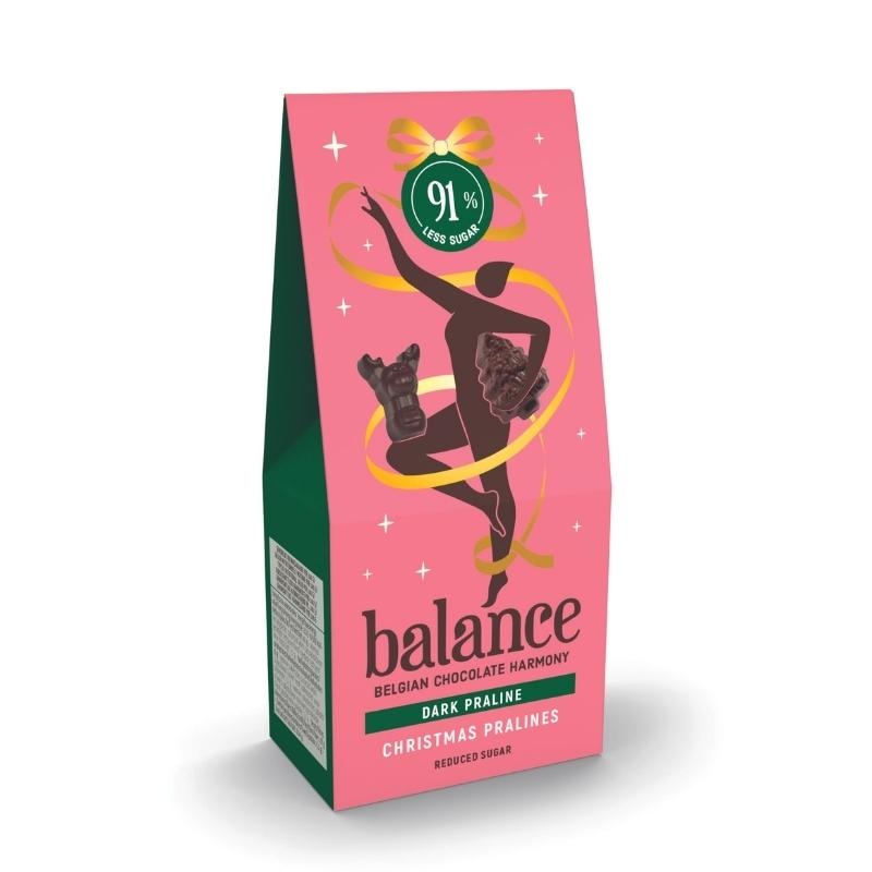 Balance Kerst Chocolade Puur Praliné stevia (100 gr)