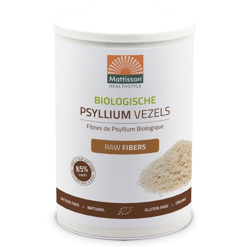 - Biologische Psyllium vezels (250 gr)