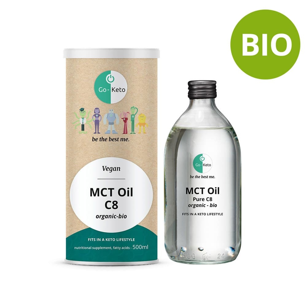 - Premium bio Kokos MCT-olie C8 (500 ml)
