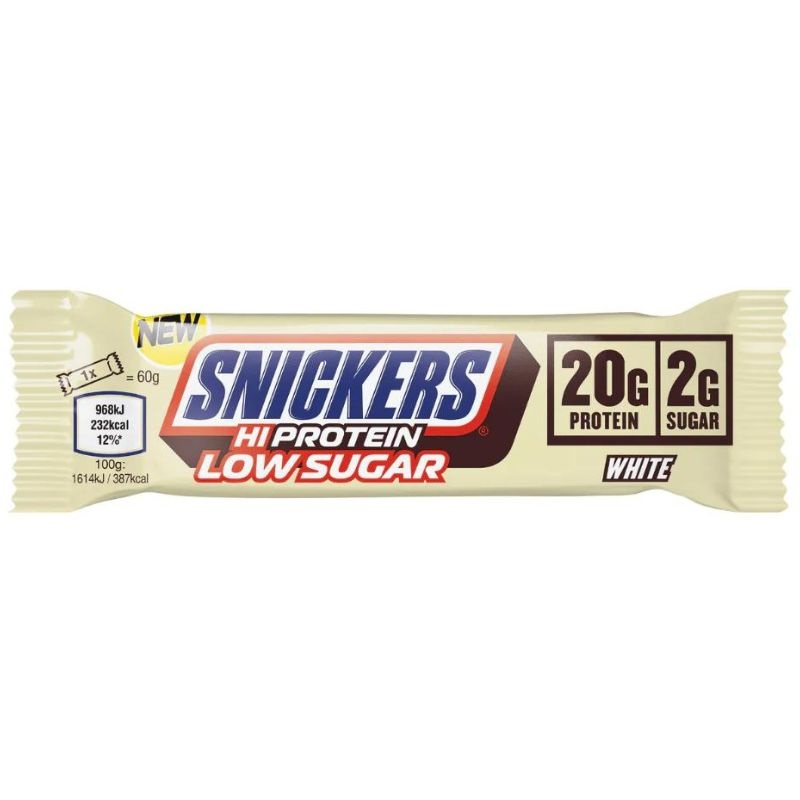 - White Low Sugar High Protein Bar