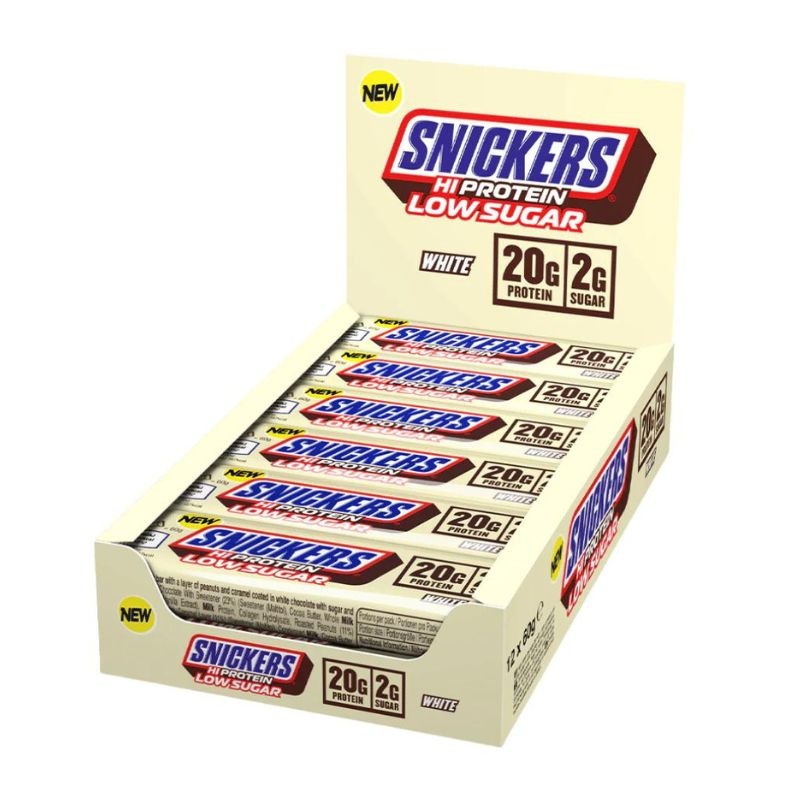 - White Low Sugar High Protein Bar
