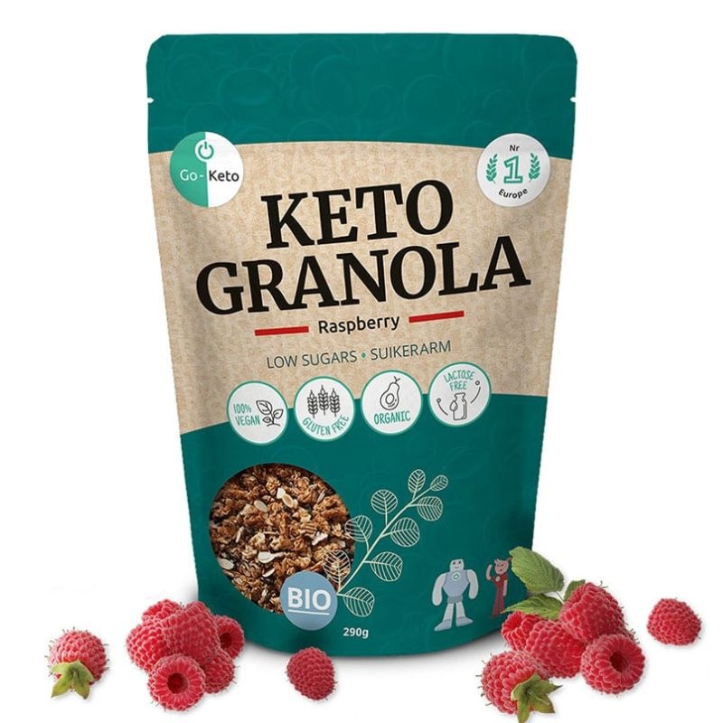 - Keto Bio Granola Framboos (290 gr)