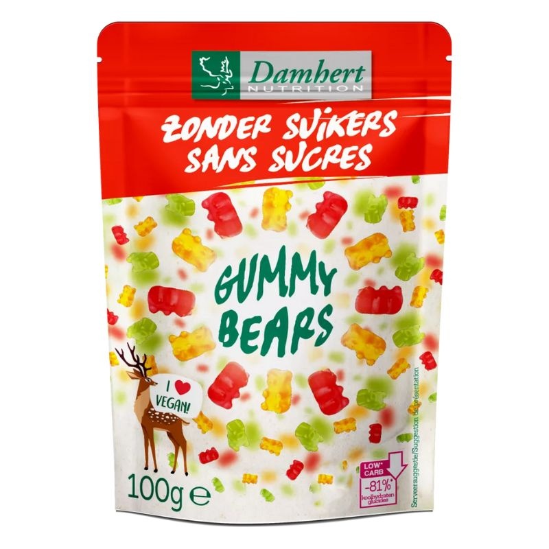 - Suikervrije Gummy Bears (100 gr)