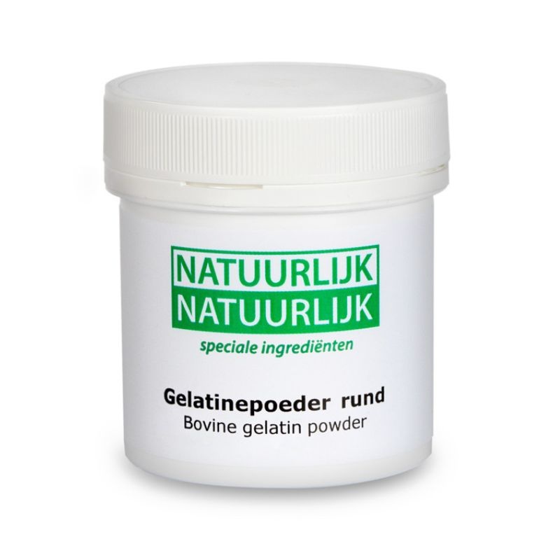 - Gelatinepoeder rund (60 gr)