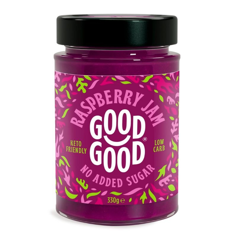 - Sweet Raspberry Jam met Stevia (330 gr)