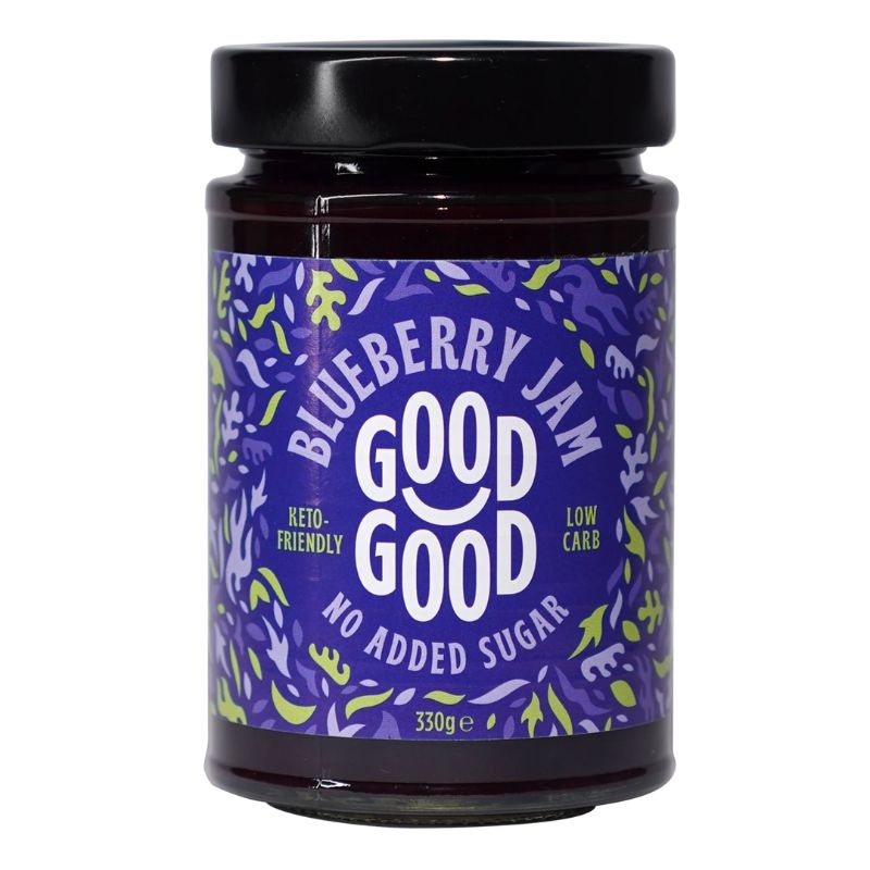 - Sweet Blueberry Jam met Stevia (330 gr)