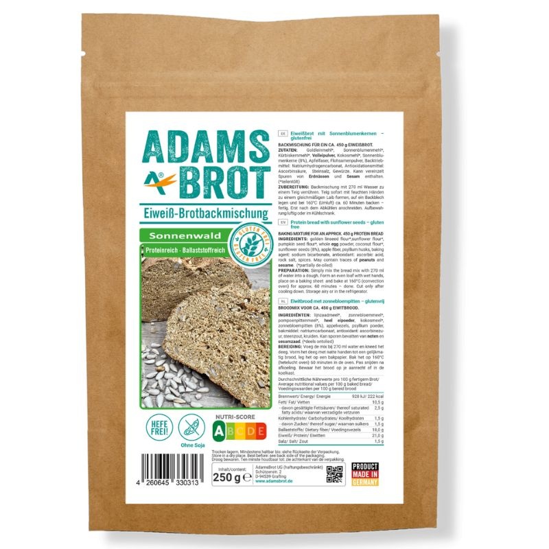 - Sonnenwald glutenvrije broodmix (250 gr)
