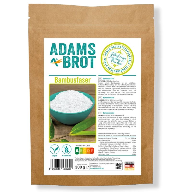 - Bamboevezels (300 gr)