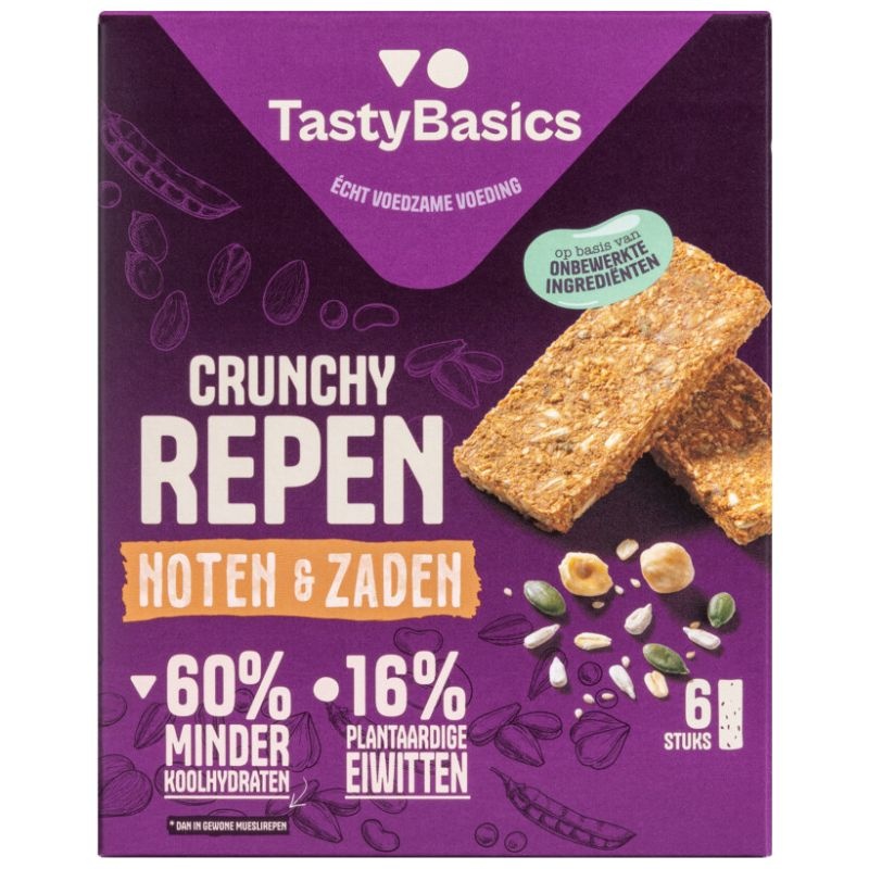 - Crunchy Noten & Zaden Repen (6 stuks)