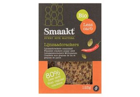 Less Carb Lijnzaadcracker maanzaad bio (125 gr)