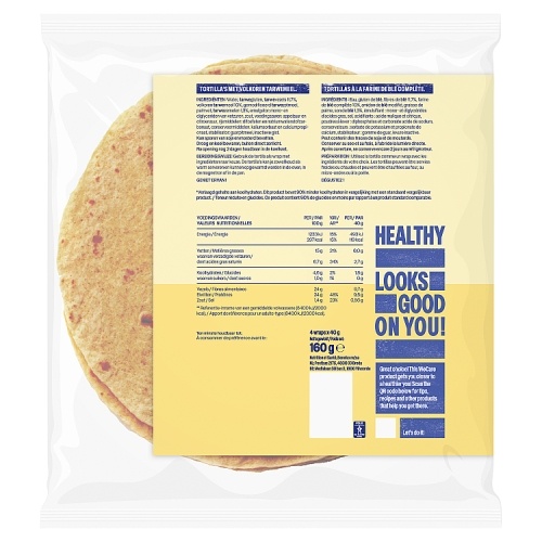- Lower Carb Whole Grain Tortillas (4 stuks)