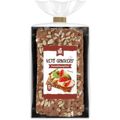 Keto Crackers Zonnebloempitten (8 stuks)