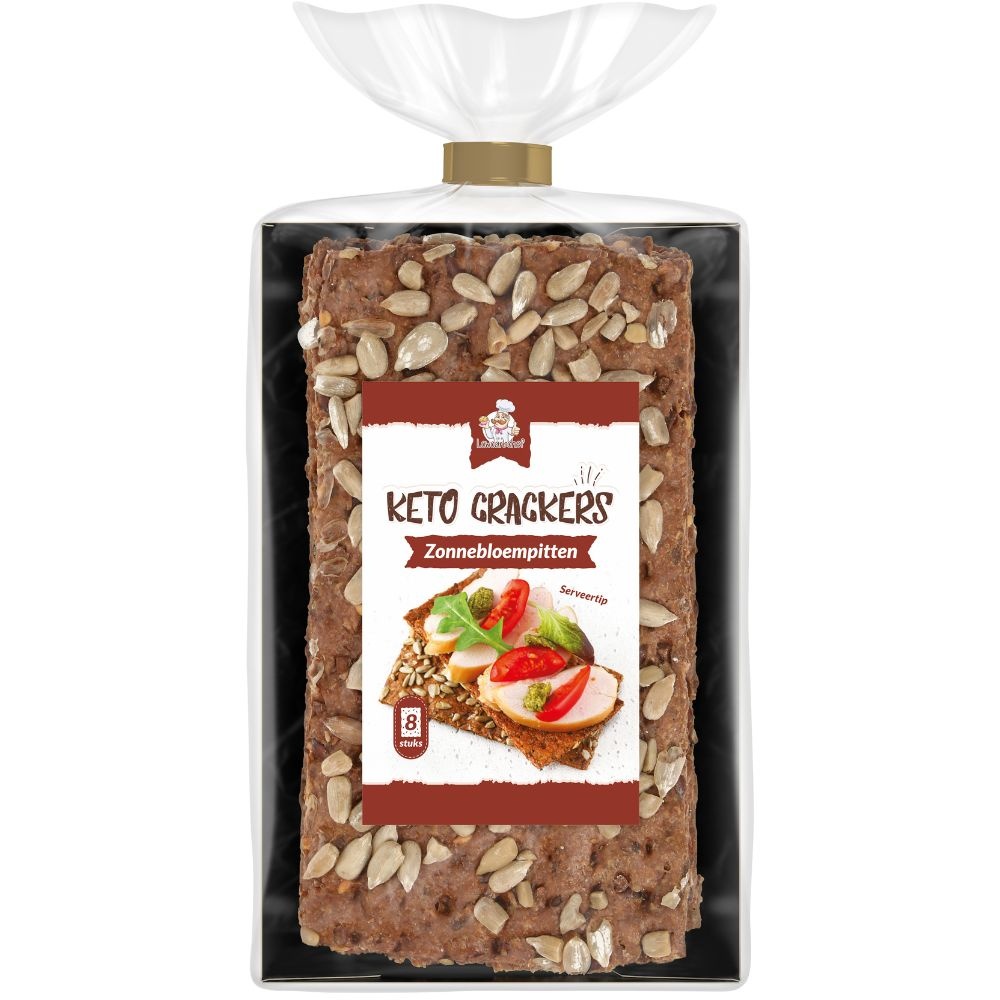 - Keto Crackers Zonnebloempitten (8 stuks)