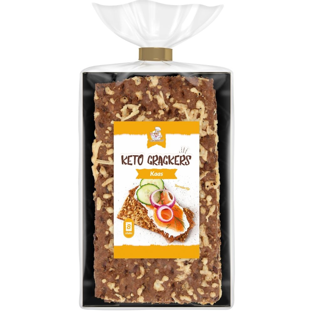 - Keto Crackers Kaas (8 stuks)