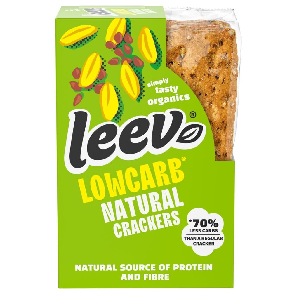 Leev Low Carb Qrackers Lijnzaad (3x2 stuks) Lowcarbcenter.nl