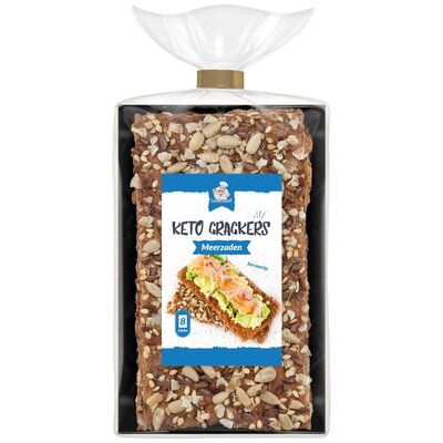 Keto Crackers Meerzaden (8 stuks)