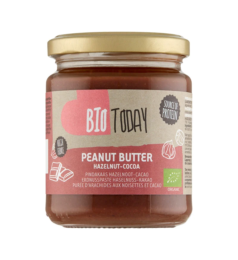 - Pindakaas hazelnoot-cacao, bio (250 g)