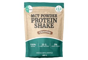 MCT Keto Eiwitpoeder Chocolade (400 gr) - THT 10-09-2026