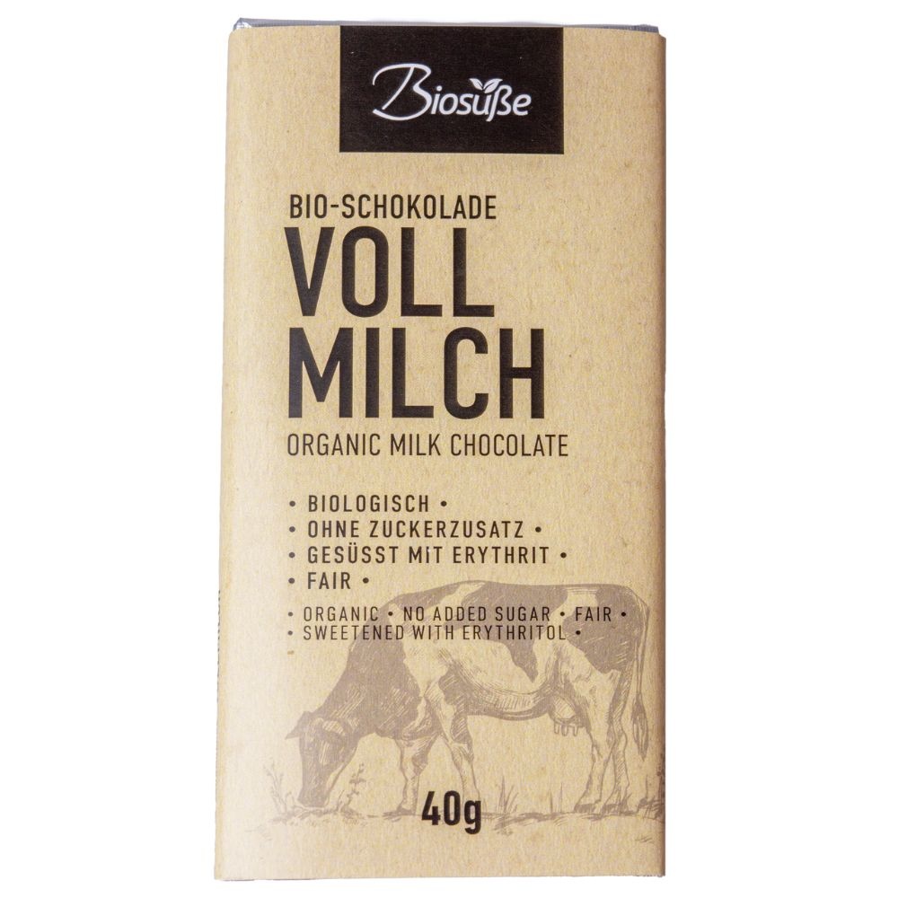 - Biologische Melk Chocolade Reep (40 gr)