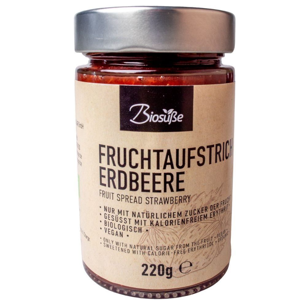 - Bio Fruitspread Aardbei (220 gr)