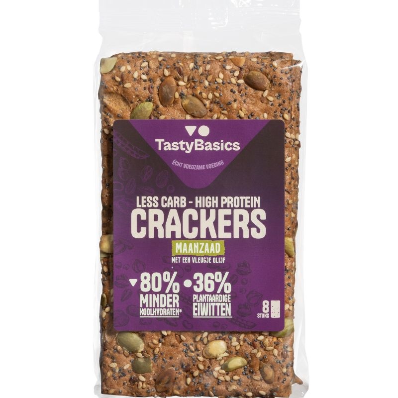 - Crackers maanzaad en olijf (8x25 gr)