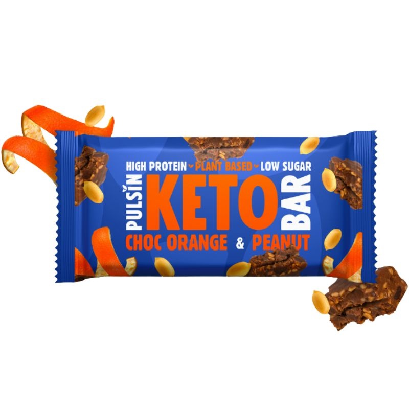 - Orange Choc & Peanut Keto Bar (50 gr)