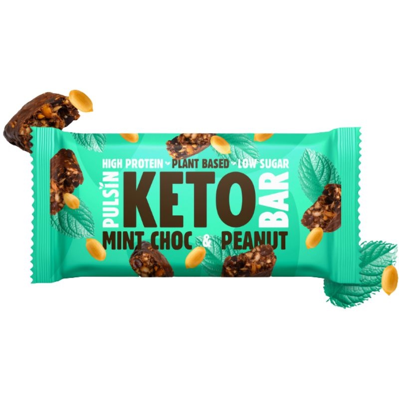 - Mint Choc & Peanut Keto Bar (50 gr)
